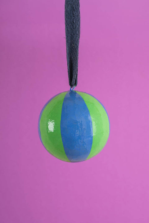 True Blue & Viridis Beachball Bauble