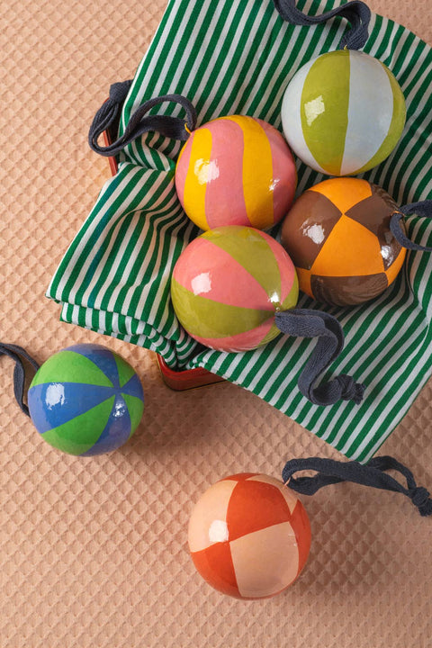 Russet & Caramel Harlequin Bauble