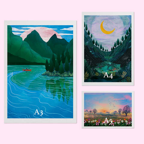 Giclée-Kunstdruck „Salt Flats“