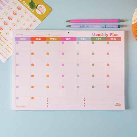 A4 Monthly Planner Pad | You Got This - Sprouts of Bristol