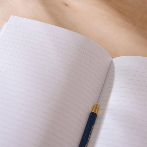 A5 Lay Flat Notebook | Chartreuse Arches | Lined - Sprouts of Bristol
