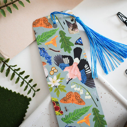 Ancient Woodland Creatures Bookmark – Illustrated by Ferne Creative - Sprouts of Bristol