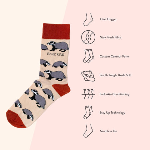 Badger Bamboo Socks - Sprouts of Bristol
