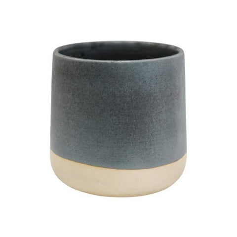 Berkeley Satin Glaze Denim Blue Planter - Sprouts of Bristol