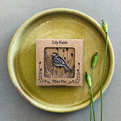 Black Bird Mini Pin Brooch - Sprouts of Bristol