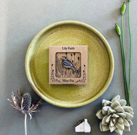 Black Bird Mini Pin Brooch - Sprouts of Bristol