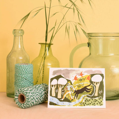 Black Dog | Everyday greetings card | Countryside, nature - Sprouts of Bristol