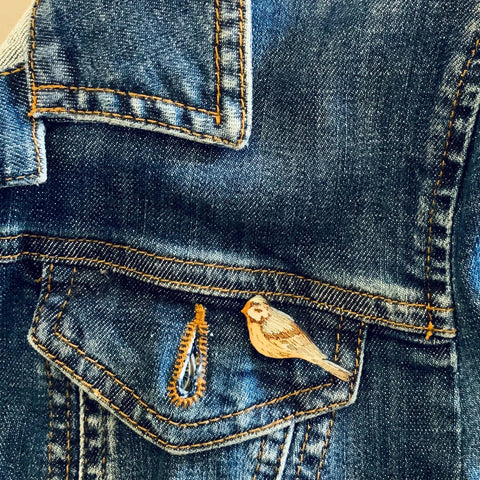 Blue Tit Mini Pin Brooch - Sprouts of Bristol
