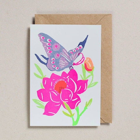 Butterfly Riso Papercut Greetings Card - Sprouts of Bristol