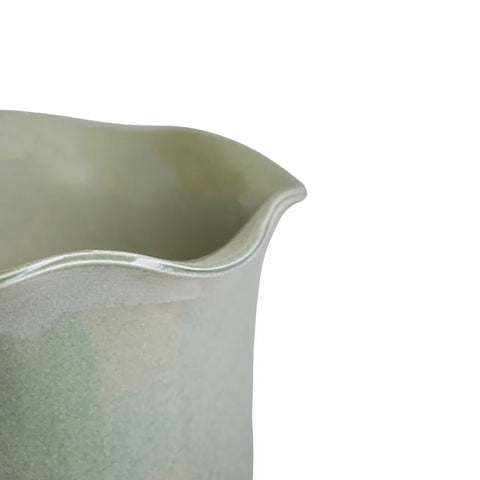 Camellia Scalloped Edge Planter – Sage Green - Sprouts of Bristol