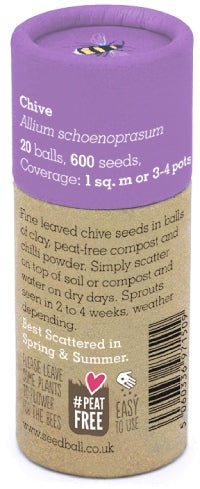Chive Herb Garden Seedball Tubes - Sprouts of Bristol
