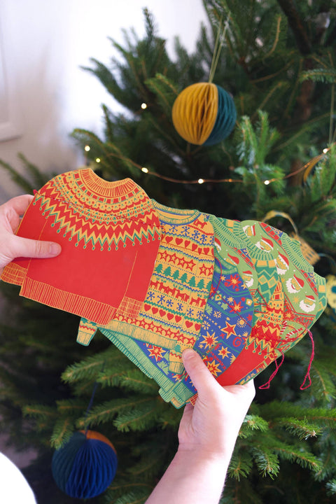 Christmas Jumpers Sewn Garland - Sprouts of Bristol