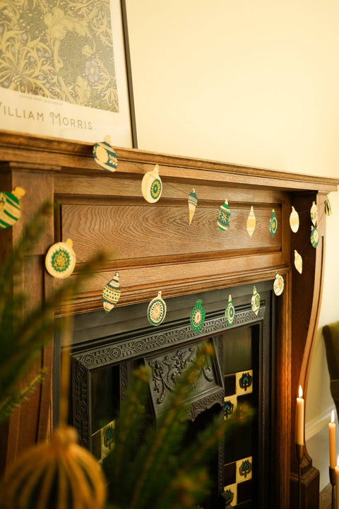 Christmas Ornaments Sewn Garland - Sprouts of Bristol