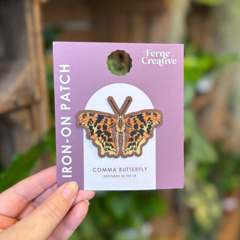 Comma Butterfly Embroidered Iron - On Patch - Sprouts of Bristol