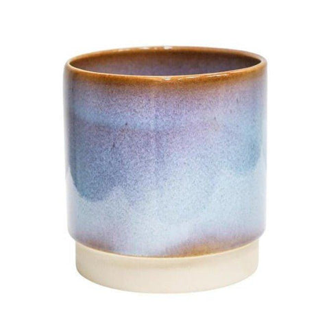 Copenhagen Plant Pot in Blue Two Tone Reactive Glaze - Sprouts of Bristol
