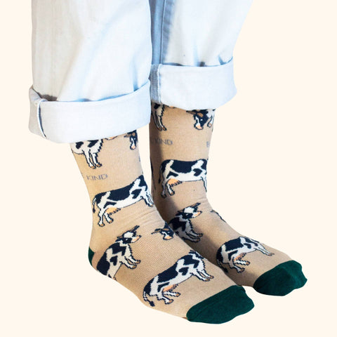 Cow Bamboo Socks - Sprouts of Bristol
