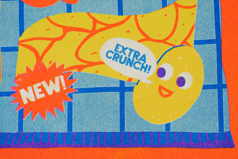 Crisps Risograph A4 Print - Sprouts of Bristol