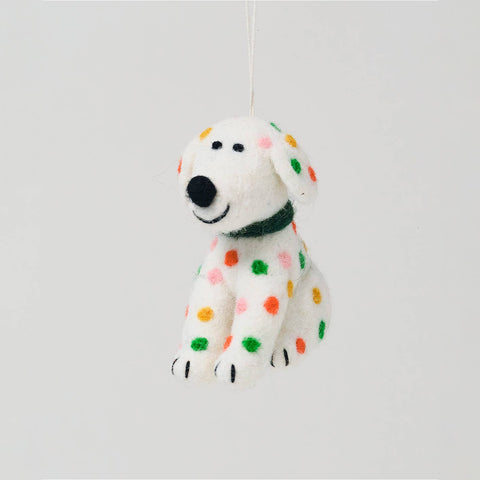 Chip Dog Hanging Felt Ornament