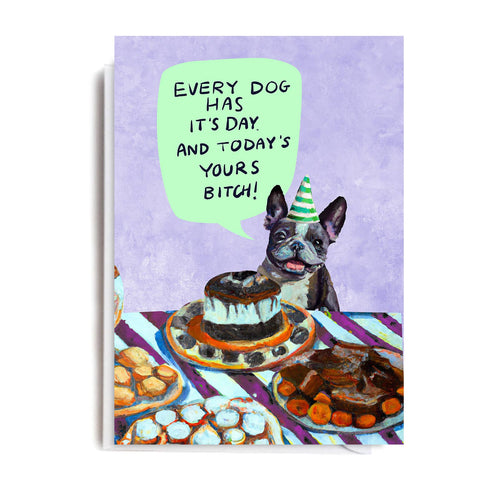EVERY DOG BIRTHDAY Greetings Card - Sprouts of Bristol