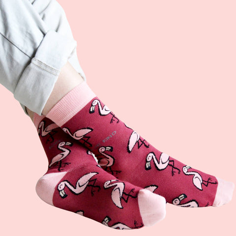 Flamingo Bamboo Socks - Sprouts of Bristol
