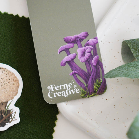 Fungi Bookmark – Illustrated British Mushrooms by Ferne Creative - Sprouts of Bristol
