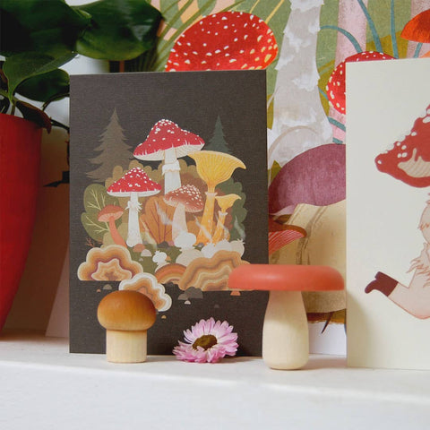 Fungi Forest | Everyday greetings card | Autumn, mushrooms - Sprouts of Bristol