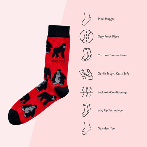 Gorilla Bamboo Socks - Sprouts of Bristol
