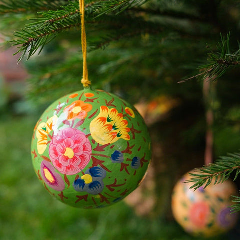 Green Petunia Bauble - Sprouts of Bristol