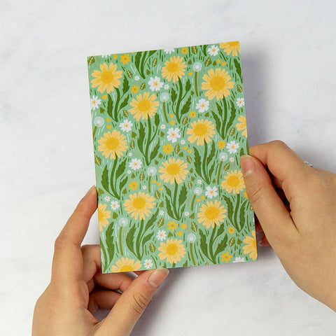 Green Wildflowers Greetings Card - Sprouts of Bristol