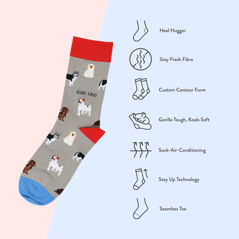 Grey Dogs Bamboo Socks - Sprouts of Bristol
