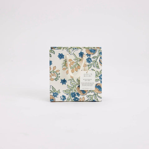 Hand Block Printed Gift Bags - Indigo - Sprouts of Bristol