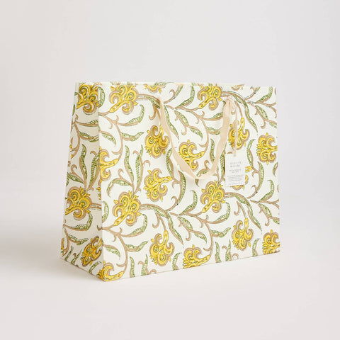 Hand Block Printed Gift Bags - Sunshine - Sprouts of Bristol