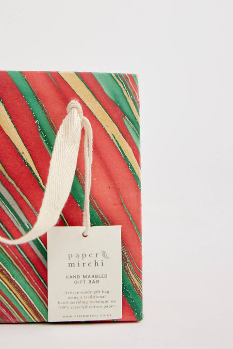 Hand Marbled Gift Bags – Christmas Glitz - Sprouts of Bristol