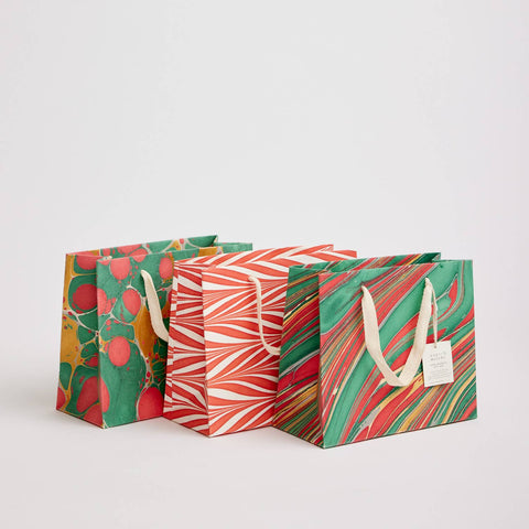 Hand Marbled Gift Bags – Christmas Glitz - Sprouts of Bristol