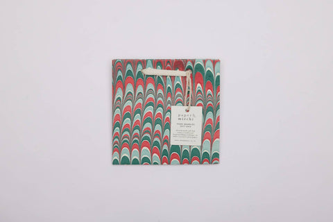 Hand Marbled Gift Bags - Christmas Splendour - Sprouts of Bristol