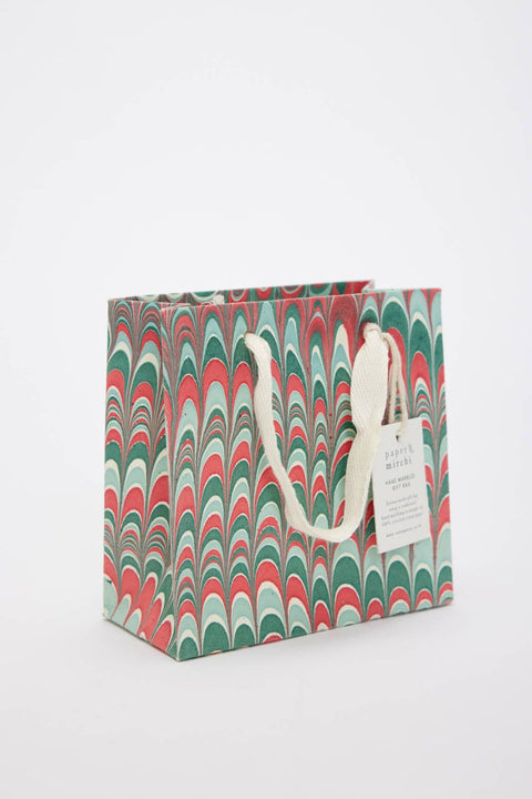 Hand Marbled Gift Bags - Christmas Splendour - Sprouts of Bristol