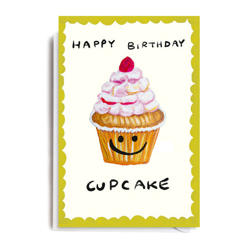 HAPPY BIRTHDAY CUPCAKE Greetings Card - Sprouts of Bristol