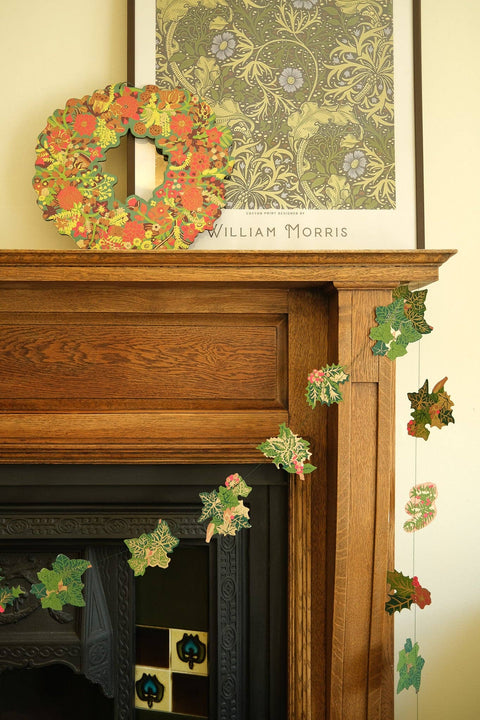 Holly and Ivy Sewn Garland - Sprouts of Bristol