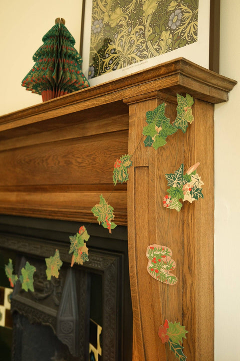 Holly and Ivy Sewn Garland - Sprouts of Bristol