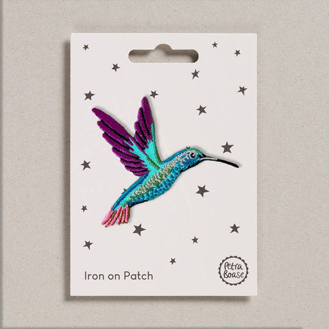 Hummingbird Iron on Patch - Sprouts of Bristol