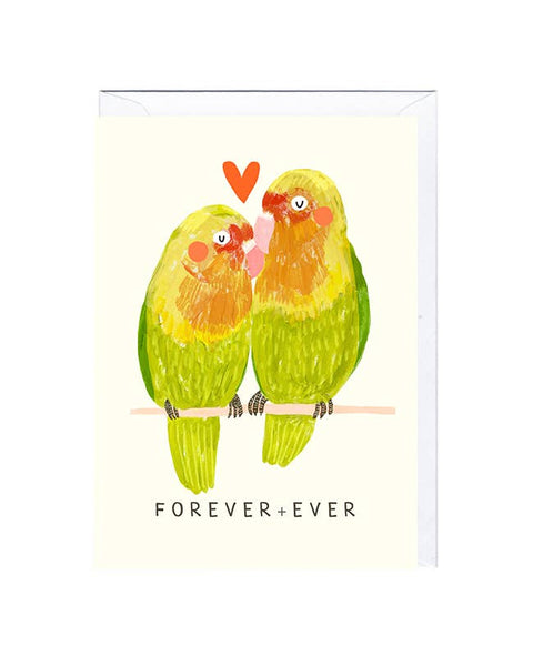 LOVE BIRDS Greetings Card - Sprouts of Bristol