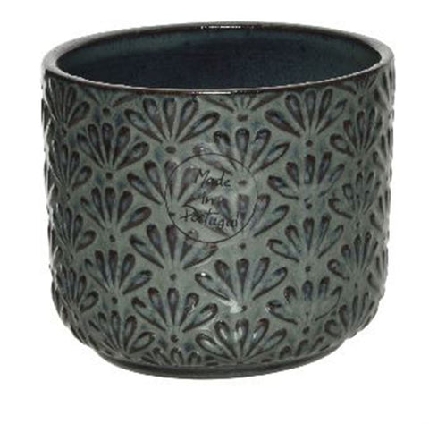 Morris Ceramic Pot – Blue - Sprouts of Bristol