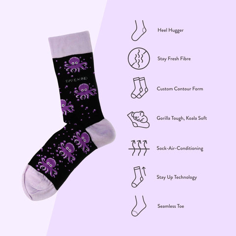 Octopus Bamboo Socks - Sprouts of Bristol