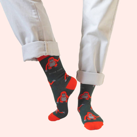 Orangutan Bamboo Socks - Sprouts of Bristol