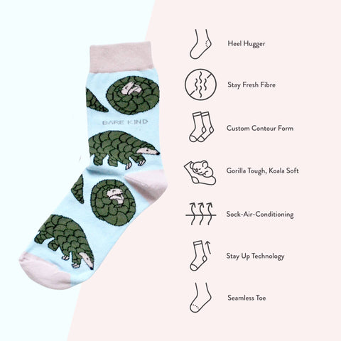 Pangolin Bamboo Socks - Sprouts of Bristol