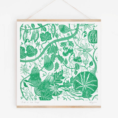 Pick of the Crop Risograph Art Print - Sprouts of Bristol