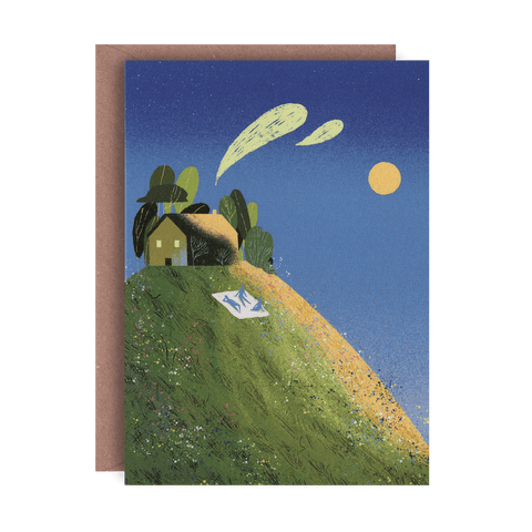 Picnic on Hill New Home Greetings Card - Sprouts of Bristol
