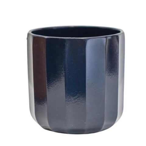 Positano Navy Blue Geometric Planter - Sprouts of Bristol