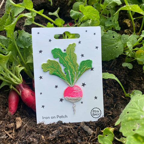 Radish Iron on Patch - Sprouts of Bristol
