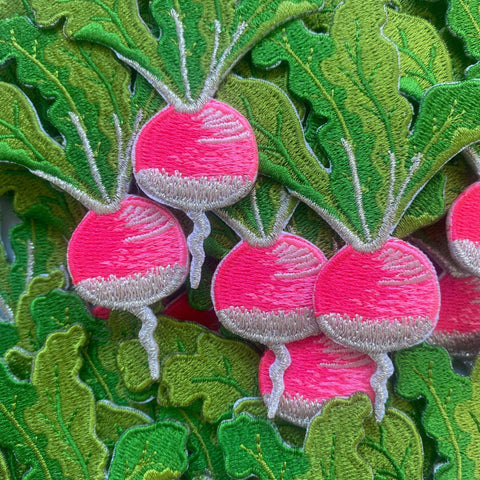 Radish Iron on Patch - Sprouts of Bristol